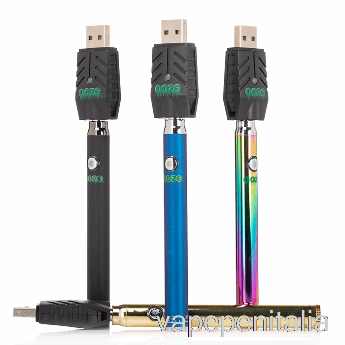 Penna Vape Ooze 320mah Twist Slim Pen Batteria Rosso Rubino